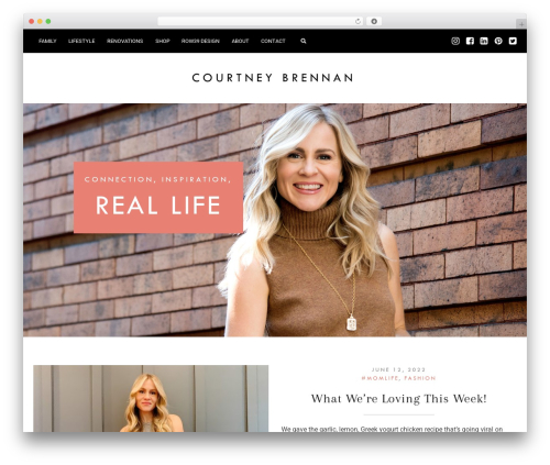 WP theme Custom Theme - courtneybrennan.com
