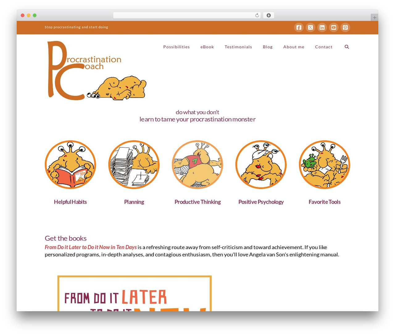 X WordPress theme - procrastinationcoach.net
