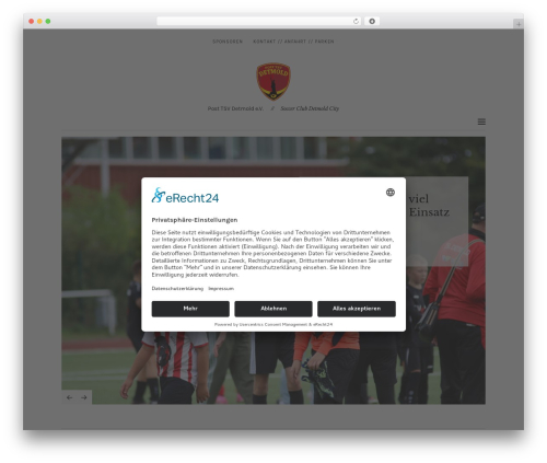 Zuki WordPress theme design - post-tsv.football