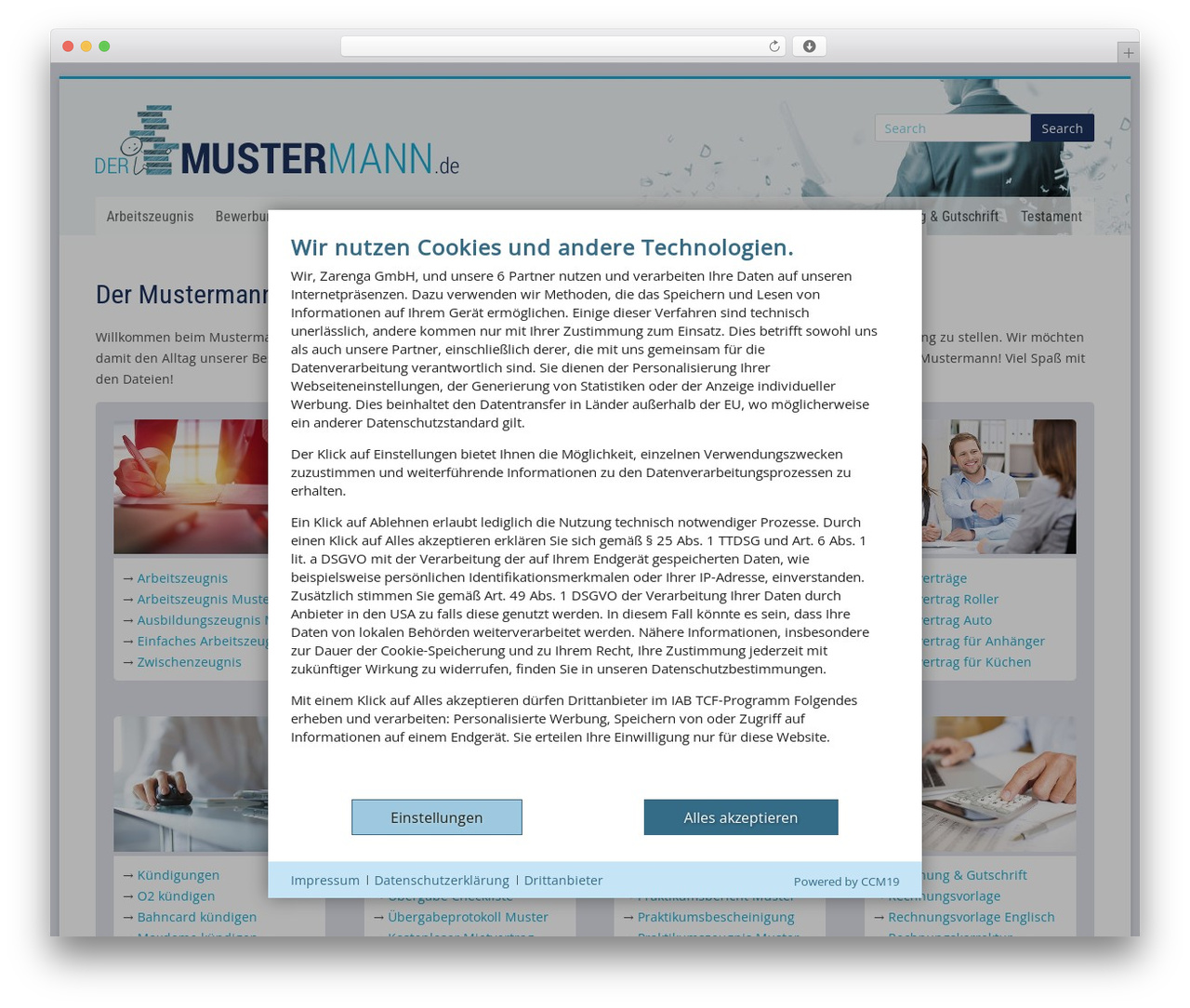 Accelerate Pro WordPress theme - dermustermann.de