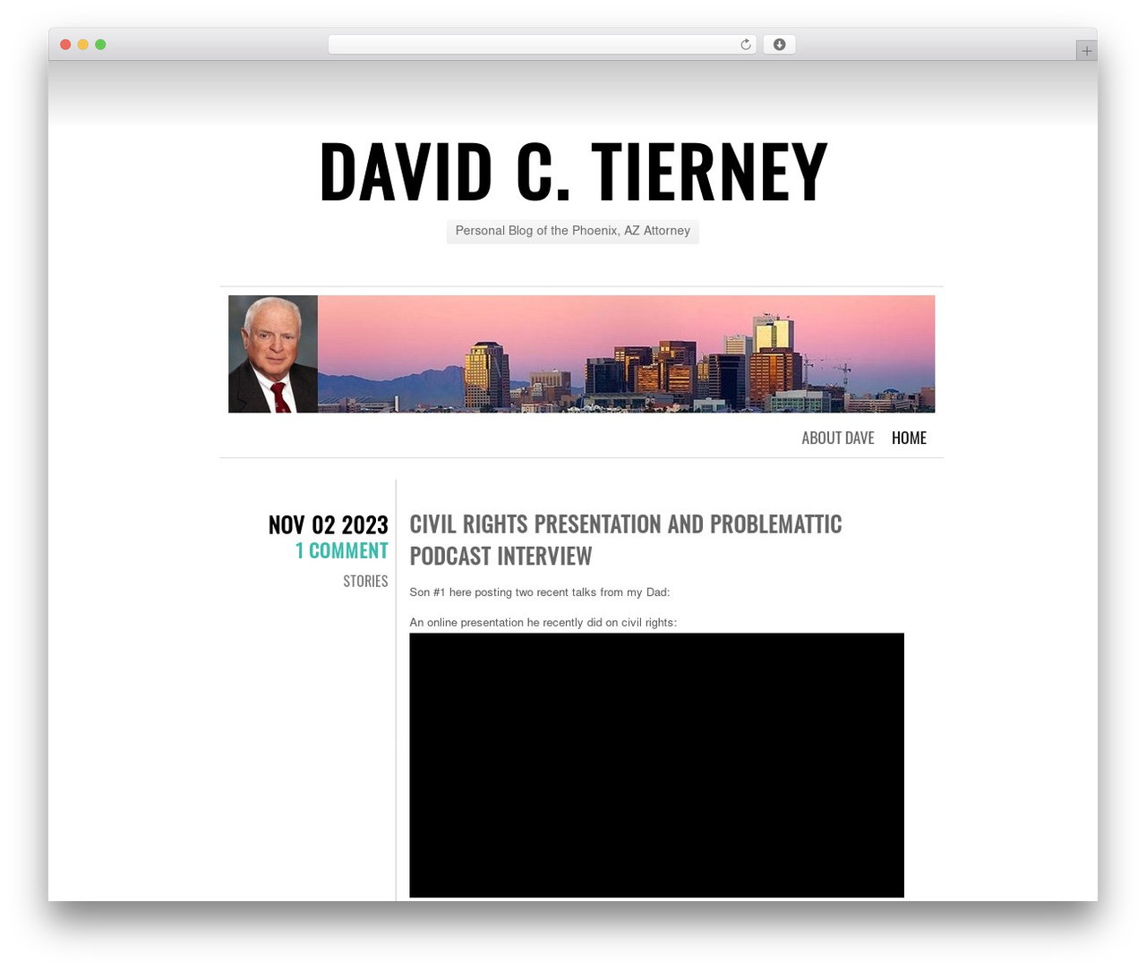 Chunk theme WordPress - davidctierney.com Chunk theme WordPress - davidctierney.com