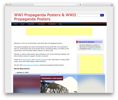 Major Media WordPress theme - propagandaposters.us