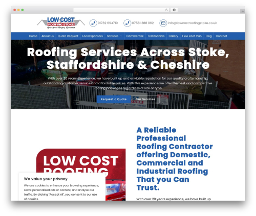 Master Thème WordPress theme - lowcostroofingstoke.co.uk