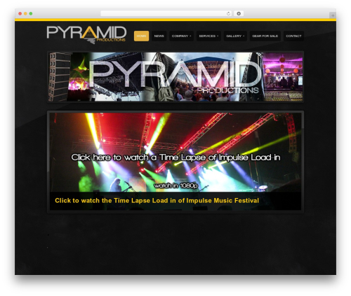 Pendulum WordPress website theme - pyramidusa.com