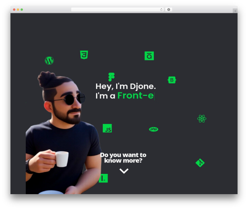 Solonick WordPress theme - djonepereira.com
