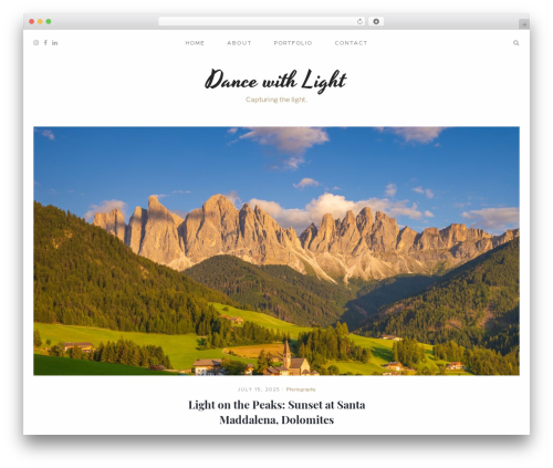 Theme WordPress Mauer Essentialist - dancewithlight.com