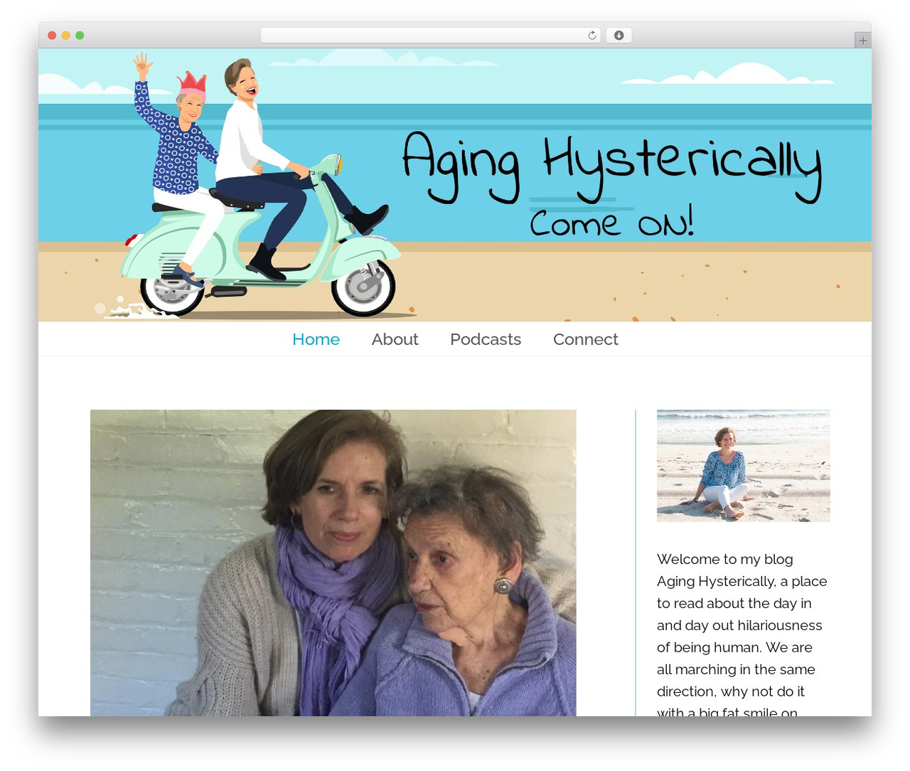 Total WordPress theme - aginghysterically.com
