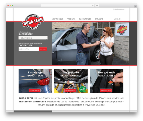 WordPress theme Dura Tech V1 - duratech.ca
