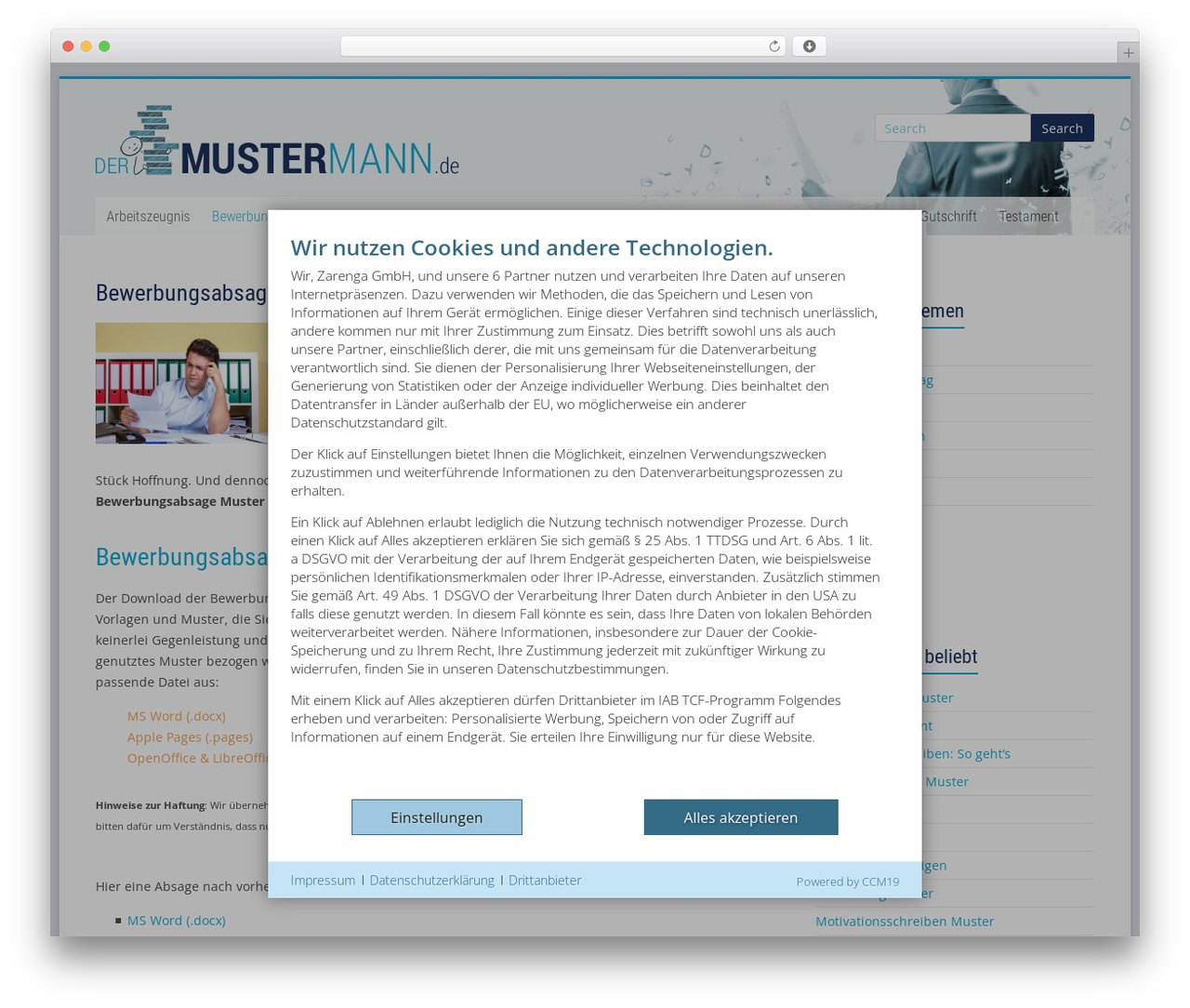 Accelerate Pro theme WordPress - dermustermann.de/bewerbungsabsage-muster Accelerate Pro theme WordPress - dermustermann.de/bewerbungsabsage-muster