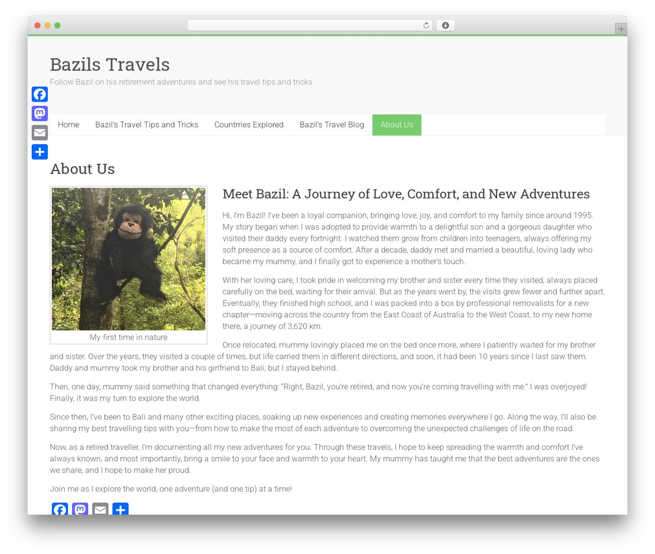 Accelerate theme WordPress - bazilstravels.com