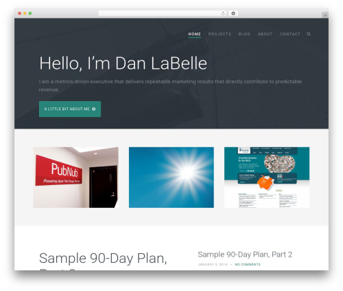 Ampersand WordPress theme - danlabelle.com