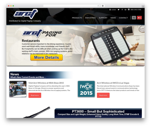 ARCT Child Theme WordPress news theme - arctwireless.com