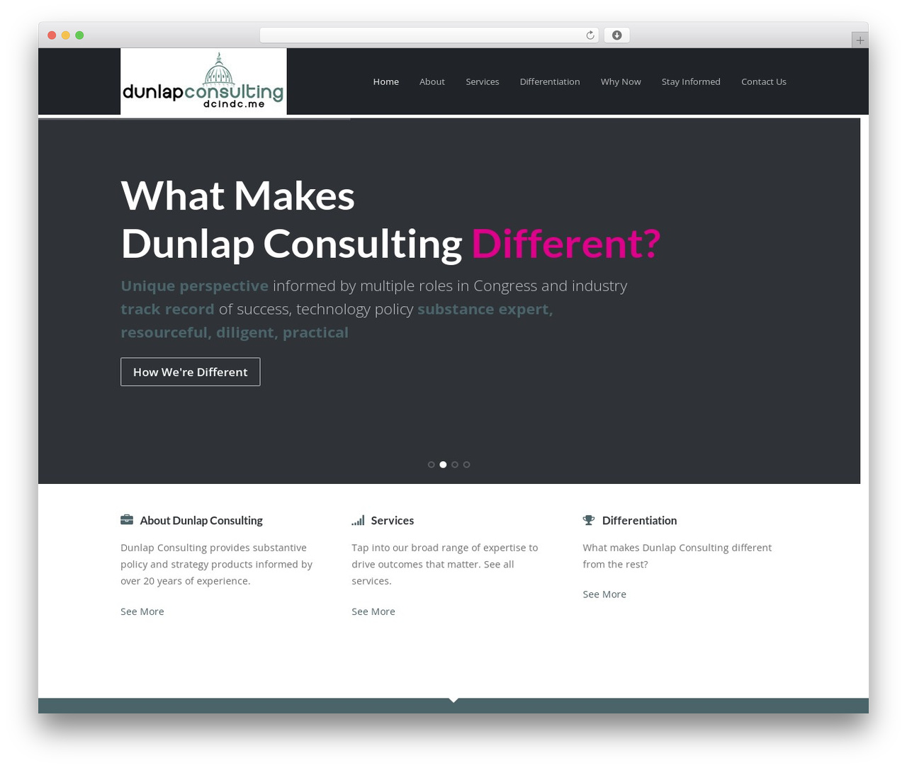 Basix WordPress theme - dcindc.me