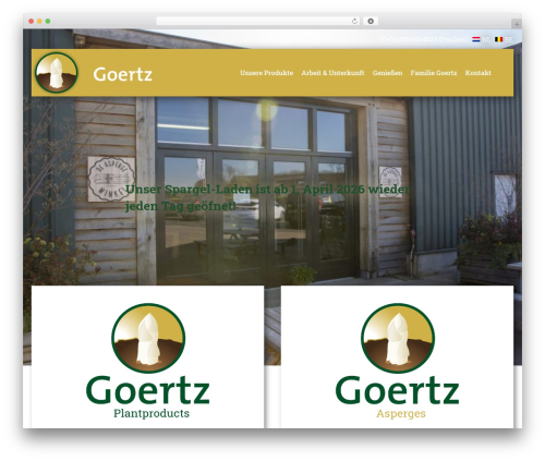 Sz settings WordPress plugin - goertzspargel.de