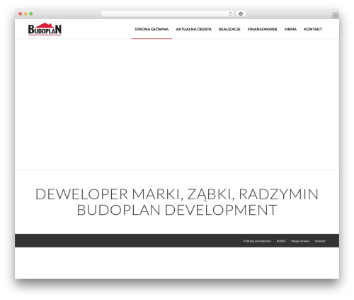 BUDOPLAN WordPress theme - budoplan-development.pl