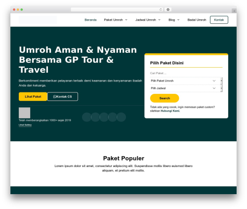 GeneratePress premium WordPress theme - umrohhajiku.com