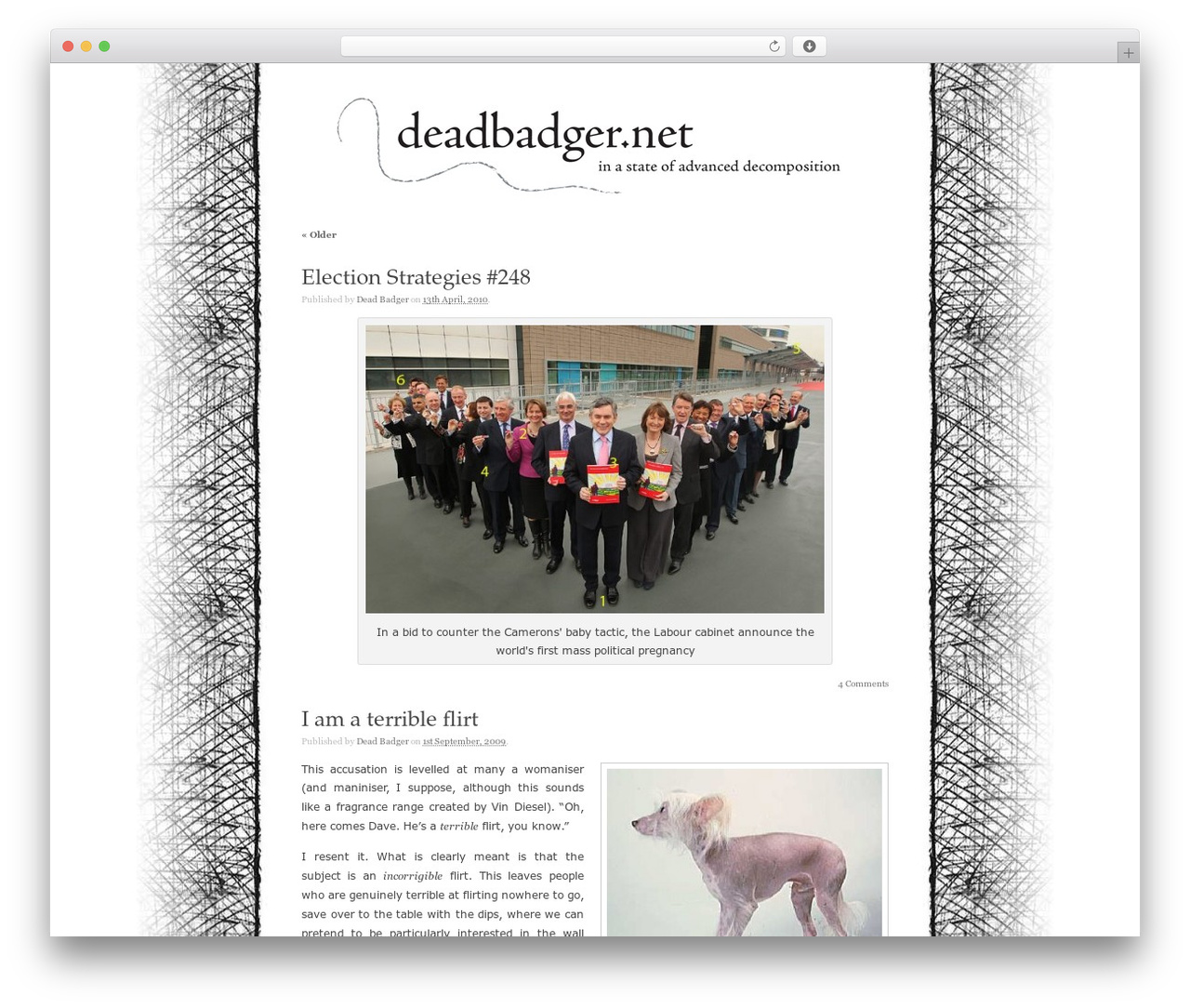 K2 WordPress theme - deadbadger.net