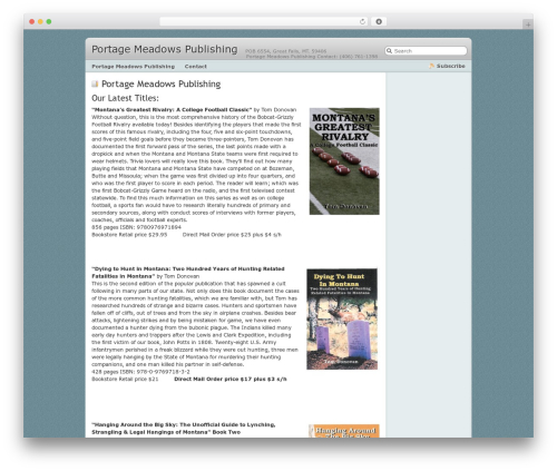 Librio WP theme - portagemeadows.com