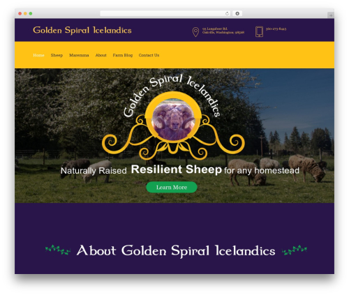 Orga theme WordPress - goldenspiralicelandics.com