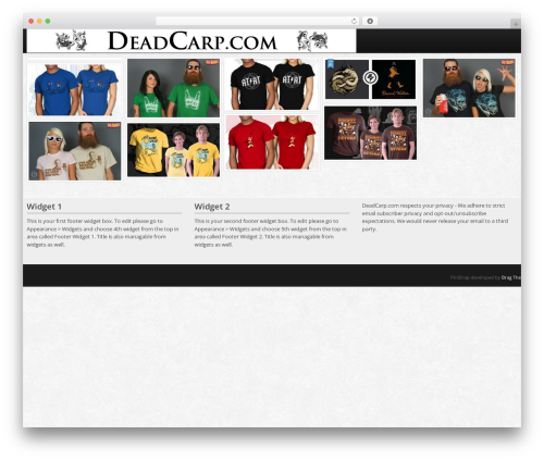 PinStrap WordPress theme design - deadcarp.com