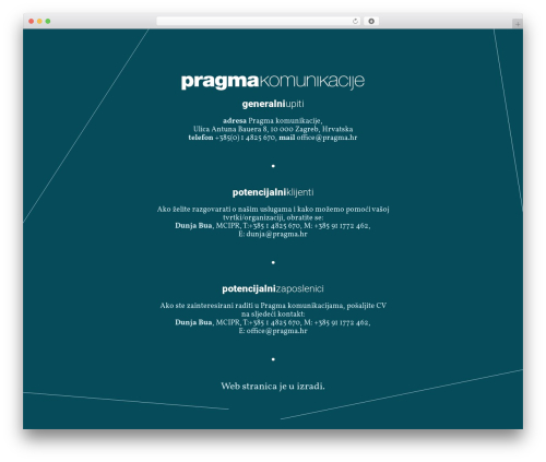 pragma theme WordPress - pragma.hr