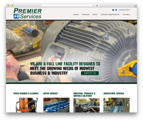 Premier AB theme WordPress - premierabservices.com
