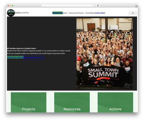 Rockbase WordPress theme - peopleoverpetro.org