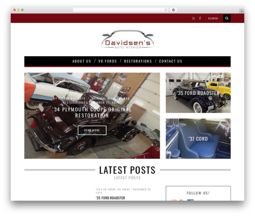SimpleMag best WordPress theme - davidsenautointerior.com