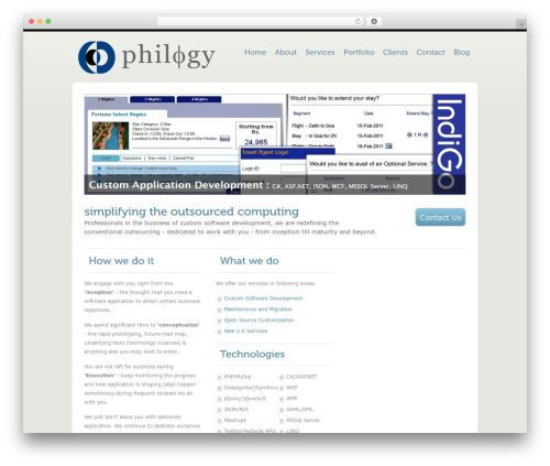 Theme WordPress SimpleFolio - philogy.com