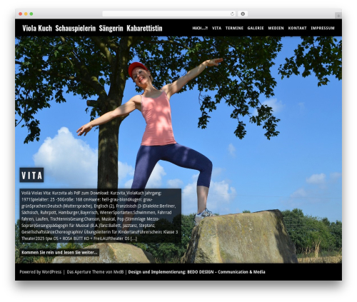 WordPress theme Aprture - huch-frau-kuch.de