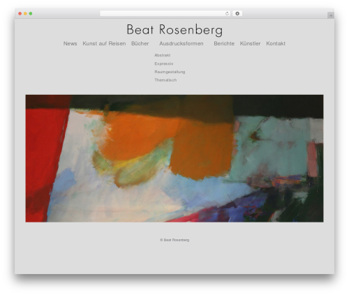 WordPress theme Beat Rosenberg - beatrosenberg.com