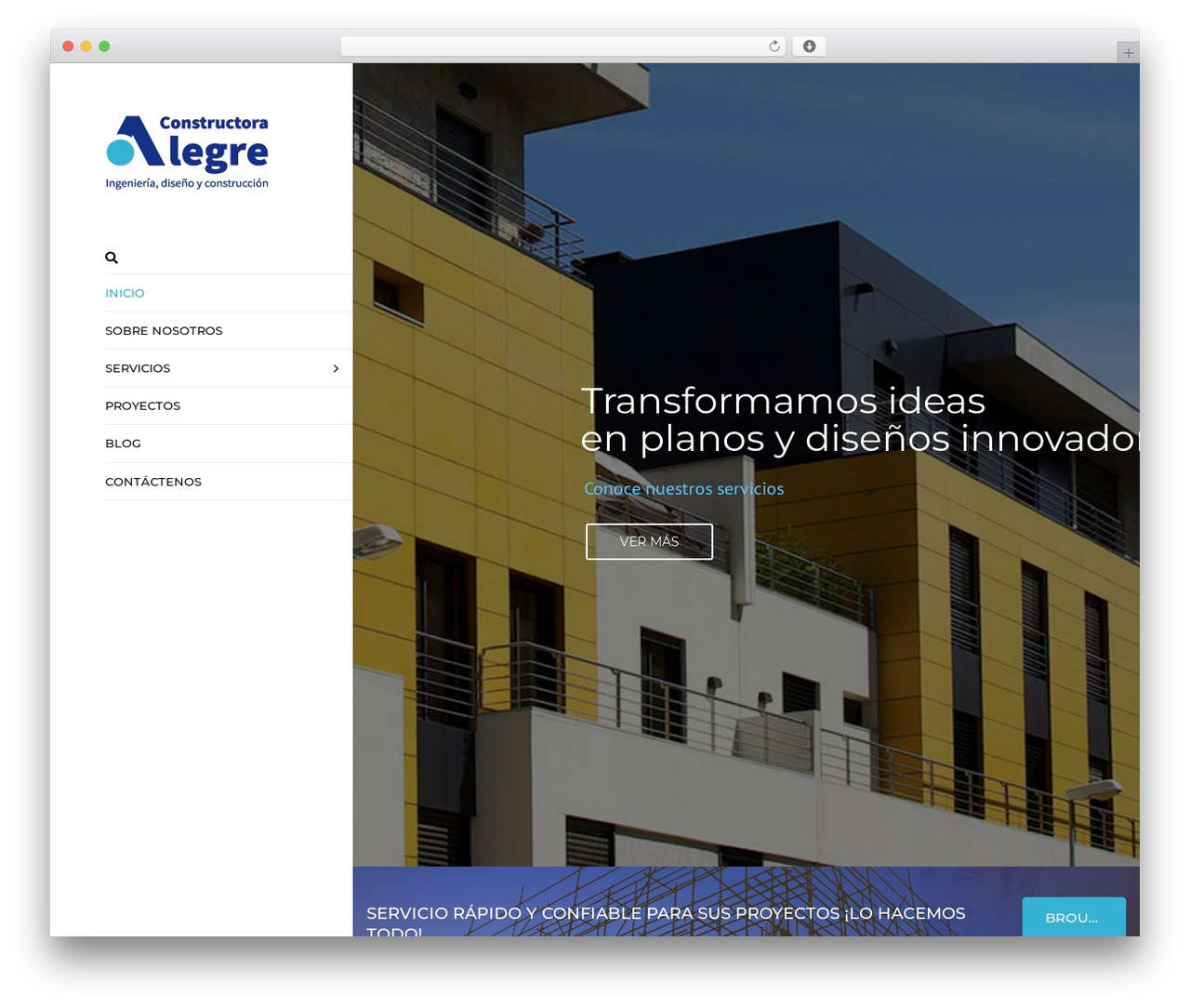 WordPress theme Constructo - constructoraalegre.pe