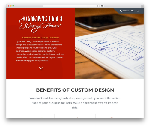 WordPress theme Divi - dynamitedesignhouse.com