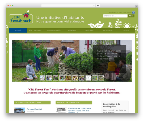 WordPress theme Responsive Pro - citeforestvert.be