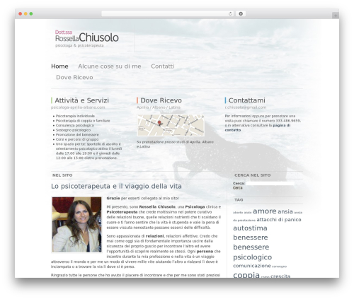 WordPress theme Simple Organization - psicologa-aprilia-albano.com