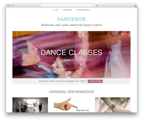 Birch theme WordPress - dancerite.co.uk