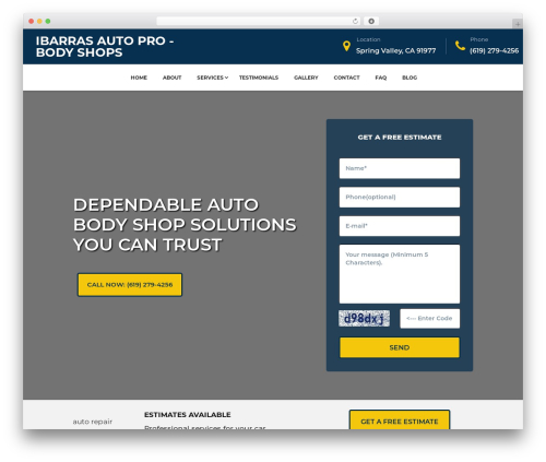 Divi WordPress ecommerce theme - ibarrasautoprobodyshops.com