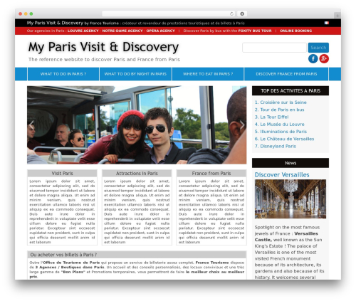 Kavya theme WordPress - paris-discovery.com