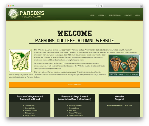MX best WordPress theme - parsonscollegealumni.com