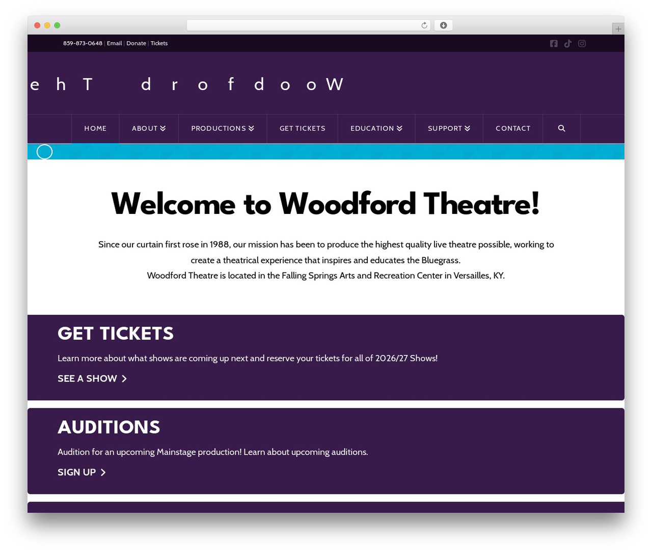 Pro &ndash; Child Theme theme WordPress - woodfordtheatre.com