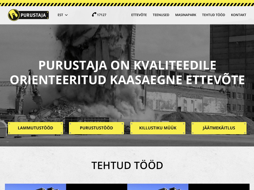 Purustaja WordPress theme by OKIA