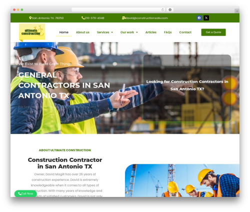 Roofplan theme WordPress - constructionsatx.com