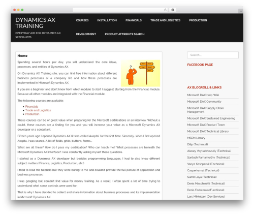 Theme WordPress Avocation - dynamicsaxtraining.com Theme WordPress Avocation - dynamicsaxtraining.com