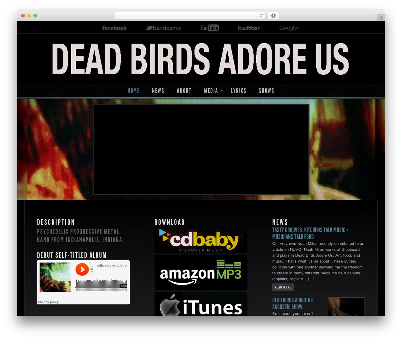 Theme WordPress Dark N Gritty Evolved - deadbirdsadoreus.com Theme WordPress Dark N Gritty Evolved - deadbirdsadoreus.com