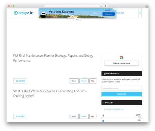 Socialfans counter WordPress plugin - designrulz.com