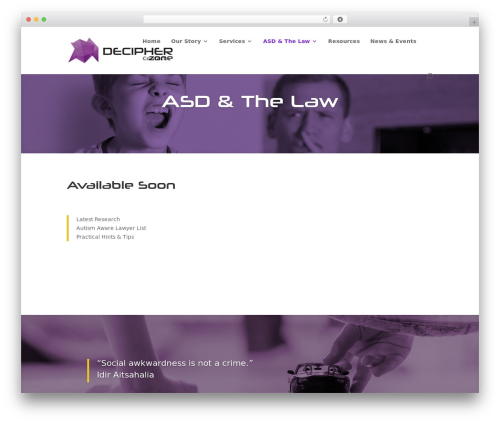 Em utilites WordPress plugin - decipherzone.com.au/asd-and-the-law
