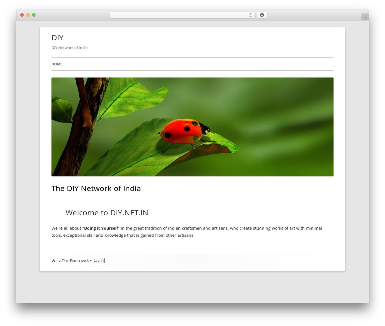 Tiny Framework free WordPress theme - diy.net.in Tiny Framework free WordPress theme - diy.net.in