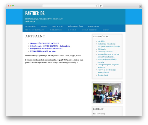 WordPress theme Live Wire - partneridej.si