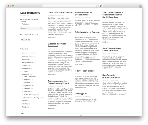 WordPress theme Alpha Trinity - data-economics.com