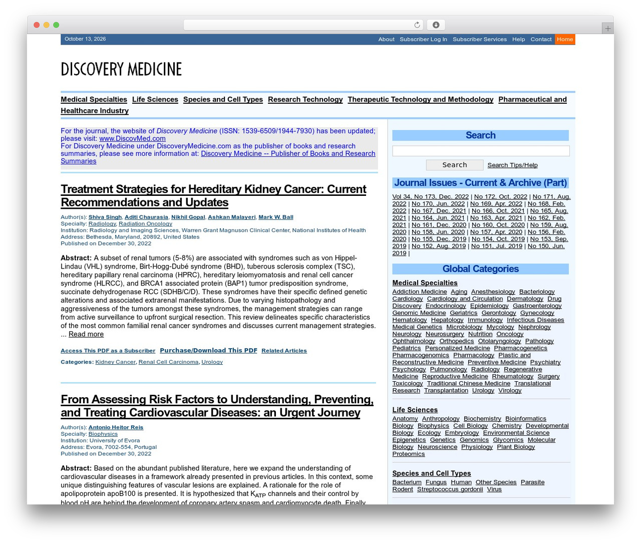 WordPress theme Discovery - discoverymedicine.com WordPress theme Discovery - discoverymedicine.com